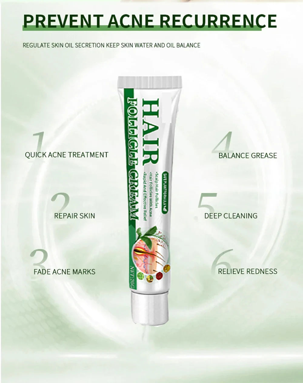 3RD Anti-Acne Cream Effective Removes Skin Nodules Pustules Cysts Papules Blackheads Men and Women Acne Skin Care Essence Cream