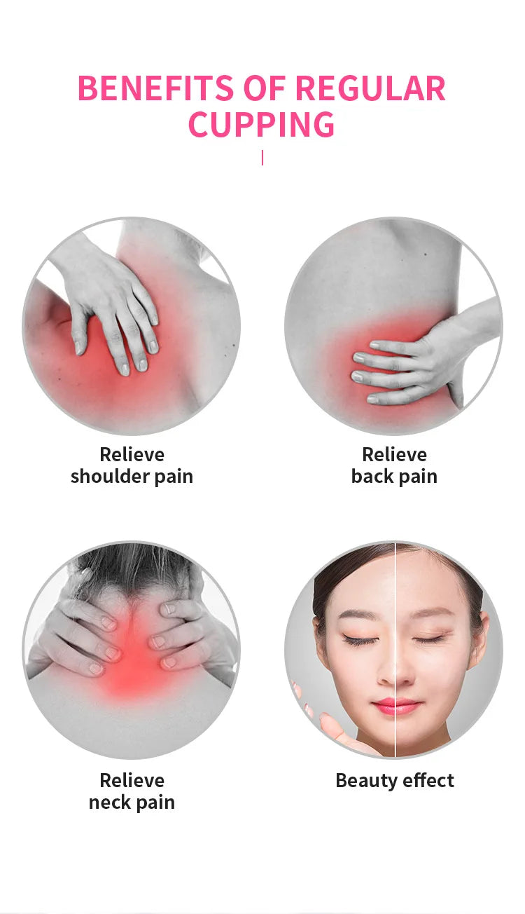 Silicone Vacuum Cupping Massage Jars Anti Cellulite Massage Facial Suction Cups Face Neck Lift Skin Scraping Guasha Anti Wrinkle