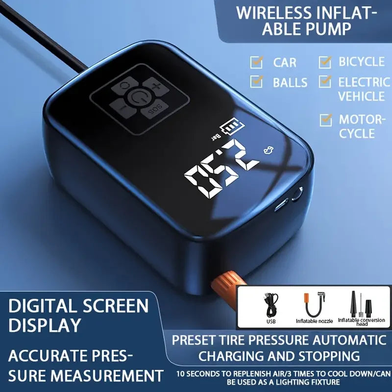 LEIBOO Wireless Car Air Compressor Air Pump