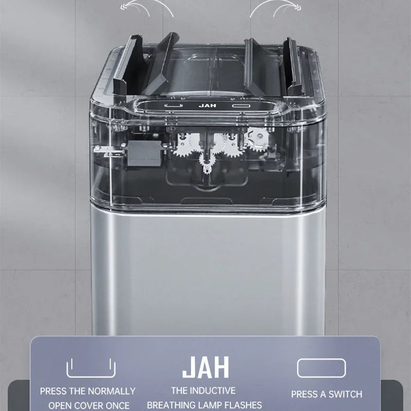 Smart Trash Can 20L 30 40 50 60 Liters Wastebasket Large Kitchen Garbage Cube Home Automatic Stainless Steel Garbage Bin Dustbin