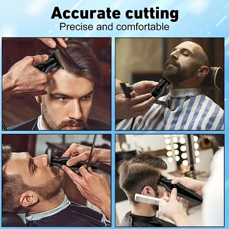 OMUONE Professional Barber Cordless Hair Clipper USB Rechargeable Hair Trimmer Precision Beauty Tool Men's Gift