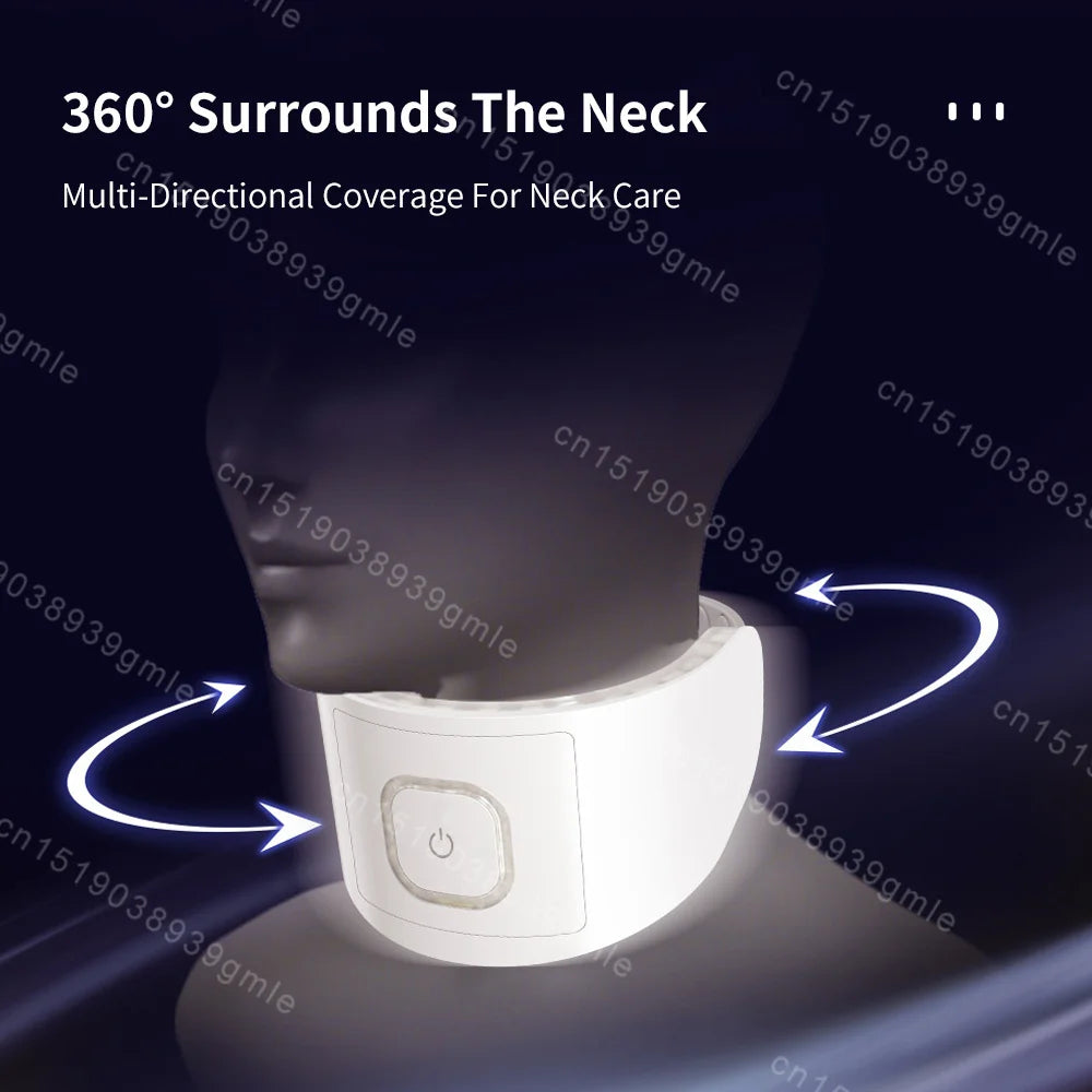 Neck LED Lift Mask Photon Anti-Wrinkle Skin Tightening Neck Beauty Device Skin Brighten Rejuvenation Neck Wrinkle Remover