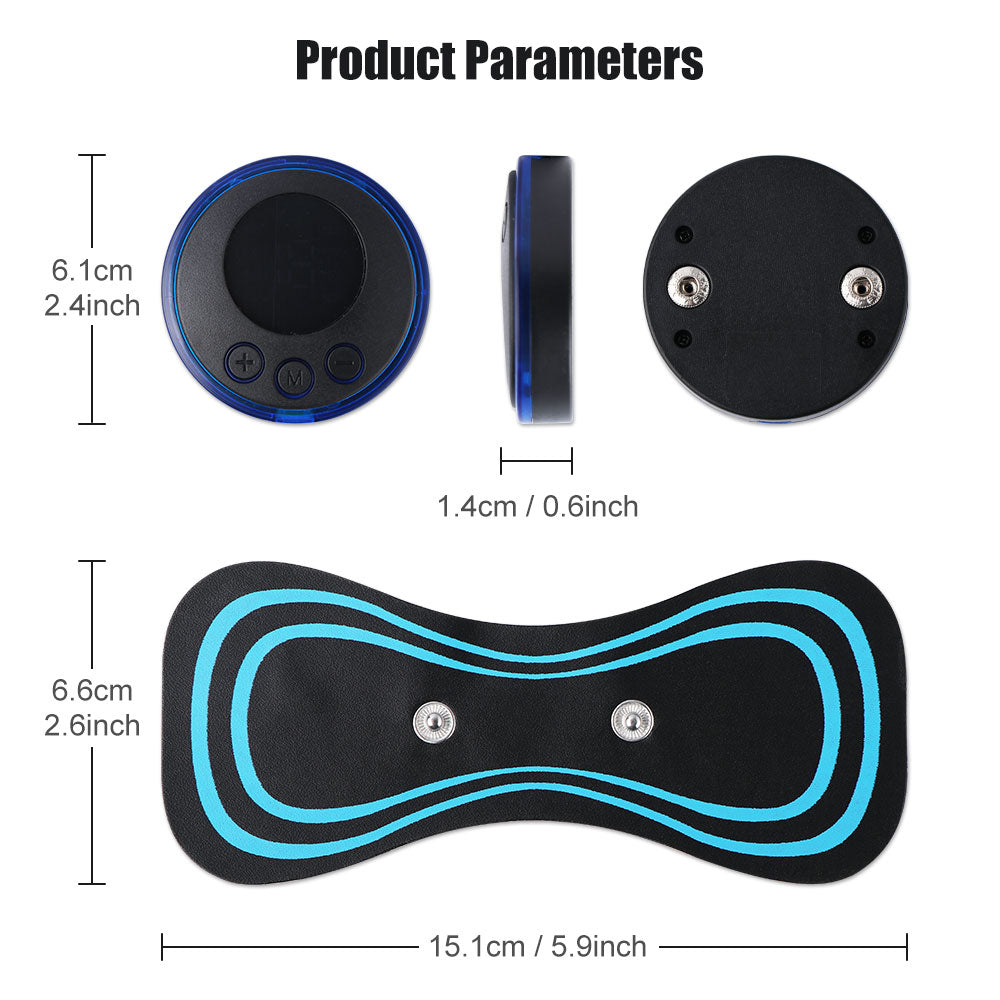 Mini Electric Neck Massager Portable Rechargeable Cervical Vertebra Massage Patch For Muscle Relax Dropshipping Neck Massager