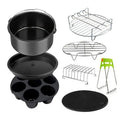B59B-8 Inch Air Fryer Accessories For Gowise Phillips Cozyna And Secura Fit All Airfryer 4.5-5.2L Baking Pan