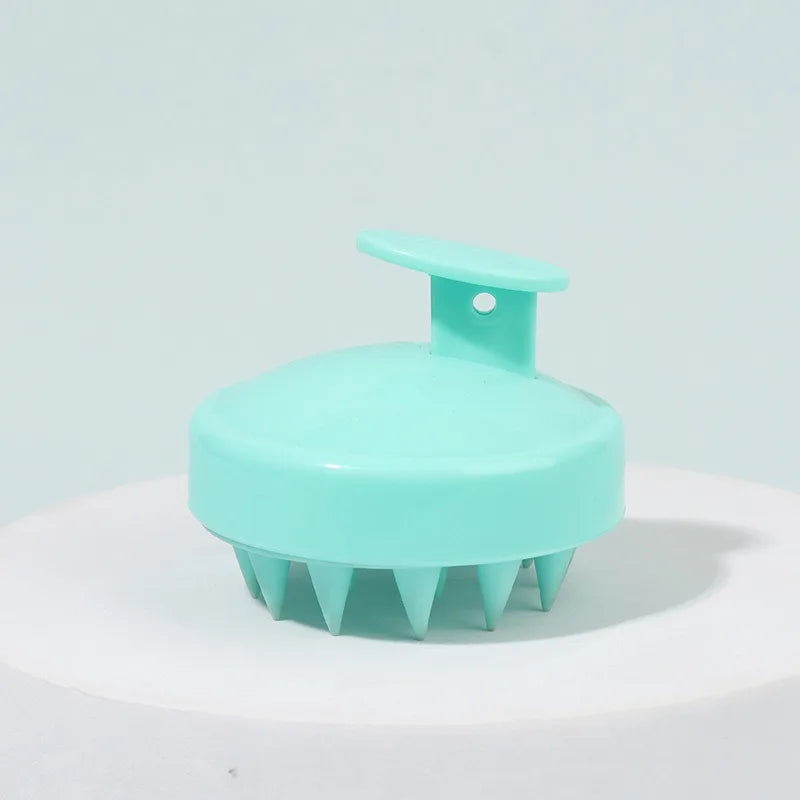 Massager Shampoo Brush Soft Silicone Bristles for Scalp Care Hair Scalp Scrubber Exfoliator for Dandruff Removal Hair Growth