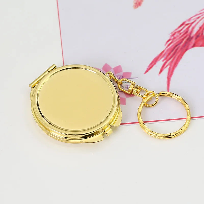 Round Mini Makeup Mirror Dustproof Small Makeup Mirror Gift For Birthday