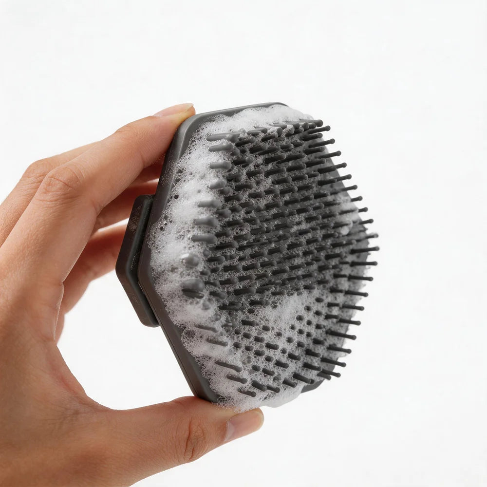 Silicone Cleaning Brush Face Cleansing Scrubber Massager Manual Facial Cleansing Brush Exfoliating Gentle Beard Skin Care Tool