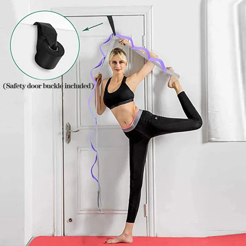 Stretching Strap Yoga Strap with Loops, Stretch Straps for Physical Therapy, Non-Elastic Exercise Strap for Pilates, Dance,Sport