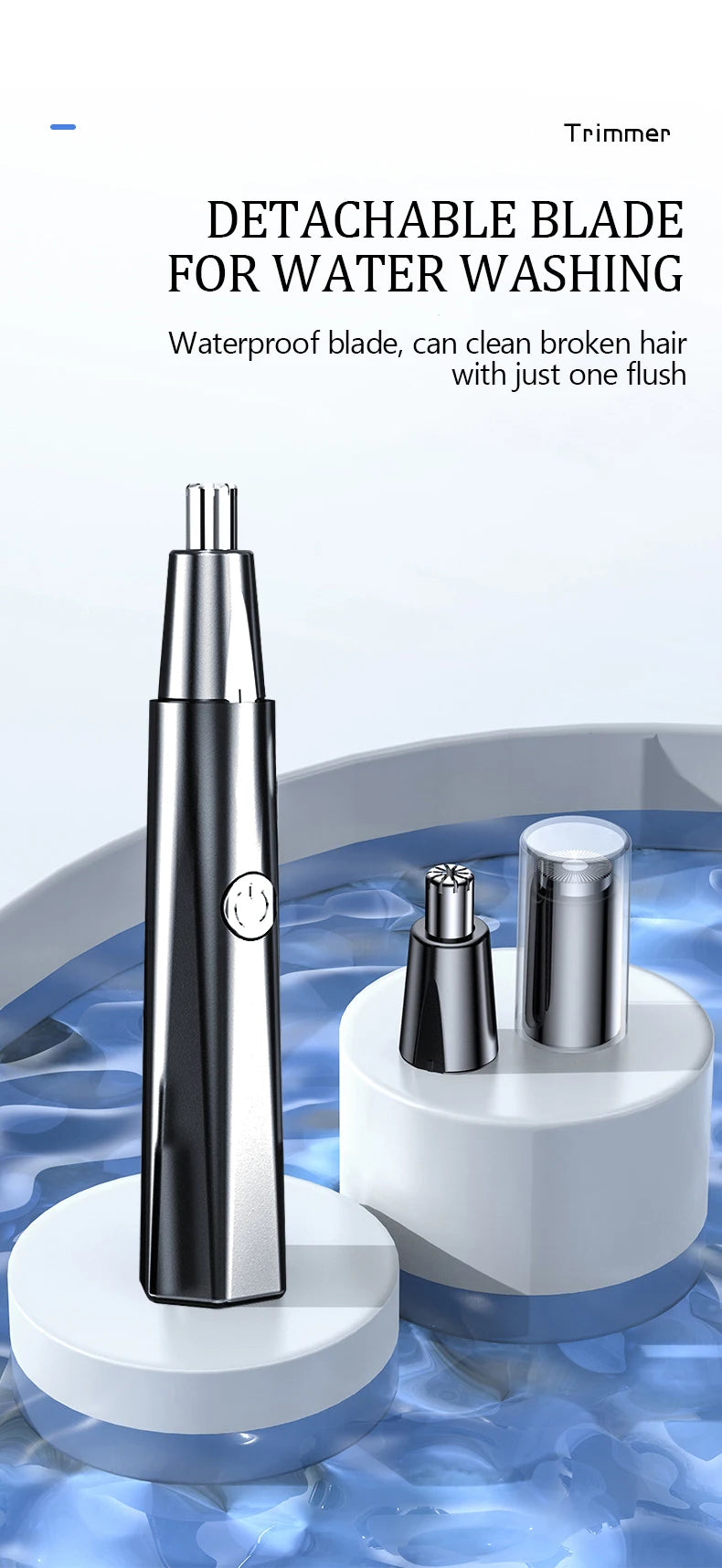 Rechargeable nose hair trimmer electric nose hair trimmer men's shaver nose hair trimmer nose hole trimming scissors