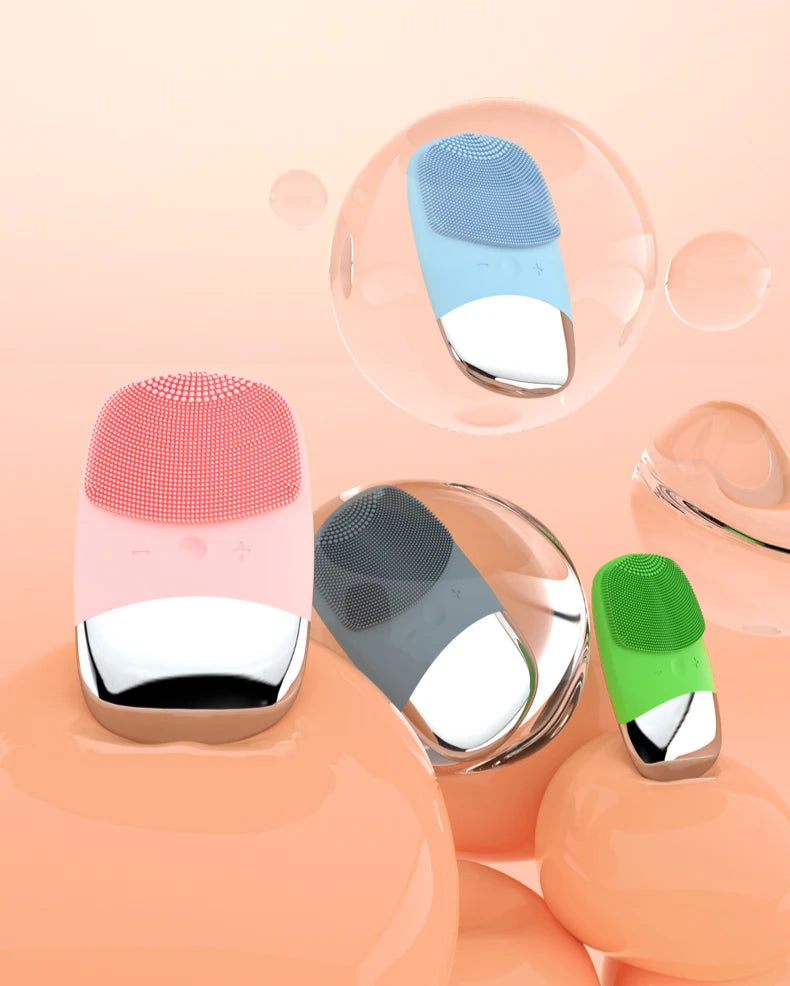 Electric Face Cleansing Brush Sonic Electric Facial Cleanser Facial Cleansing Brush Skin Scrubber Skin Massager Skin Care Tools