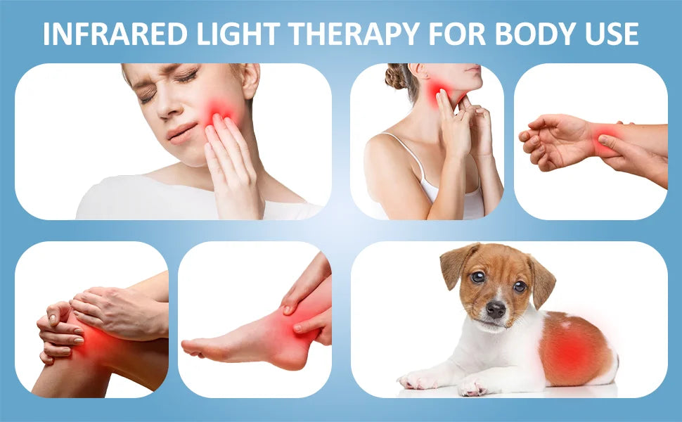 Red Light Therapy for Cold Sore Canker Sore 660nm 850nm Near Infrared LED Light Therapy Device Narrow Beam for Oral Sore Problem