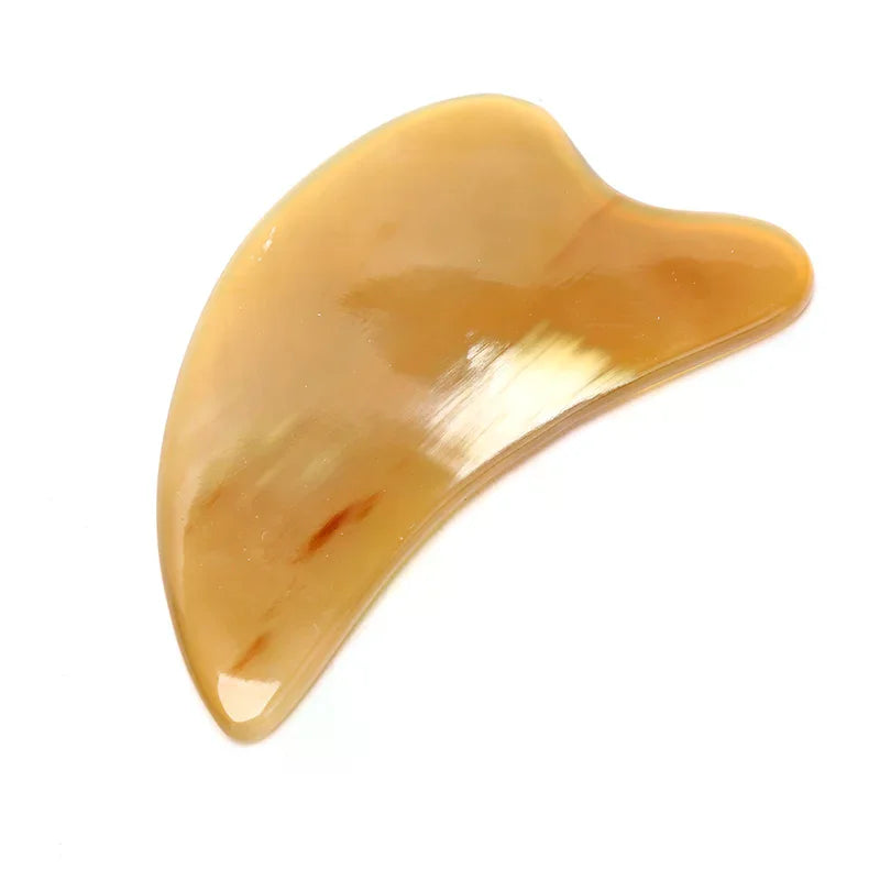 Natural Ox Horn Gua Sha Board Gouache Scraper Face Massager Facial Lift Scraping