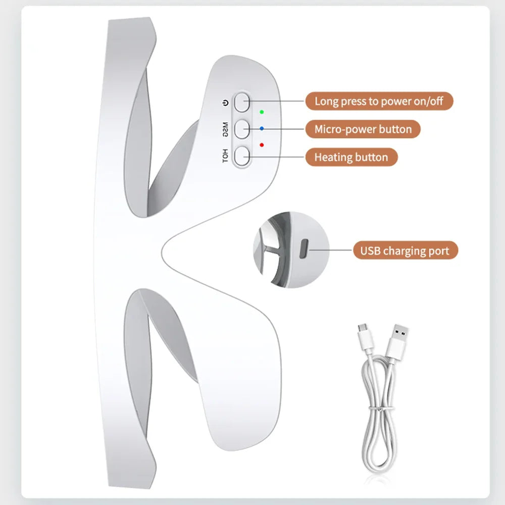3D Eye Massager Anti-Aging Eye Massager Eyes Fatigue Relief Relaxation Relieve Dark Circles EMS Eye Care Massage Eye Bag Removal