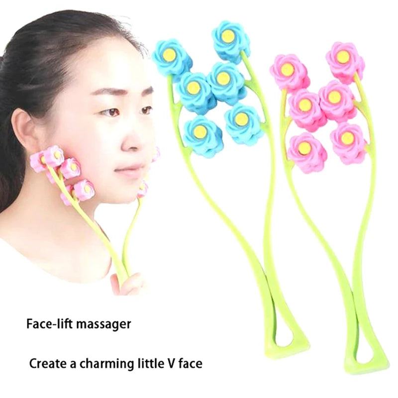1Pc Neck Face Roller Slim Massage Facial Massager Slimming Remove Double Chin Tool