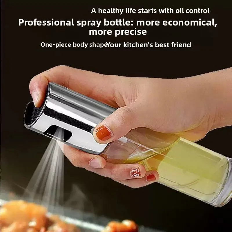 Spray Oil Bottle Glass Oil Sprayer for Air Fryer Kitchen Cooking Olive Oil Dispenser Healthy Diet Low Fat BBQ Salad Cooking Tool