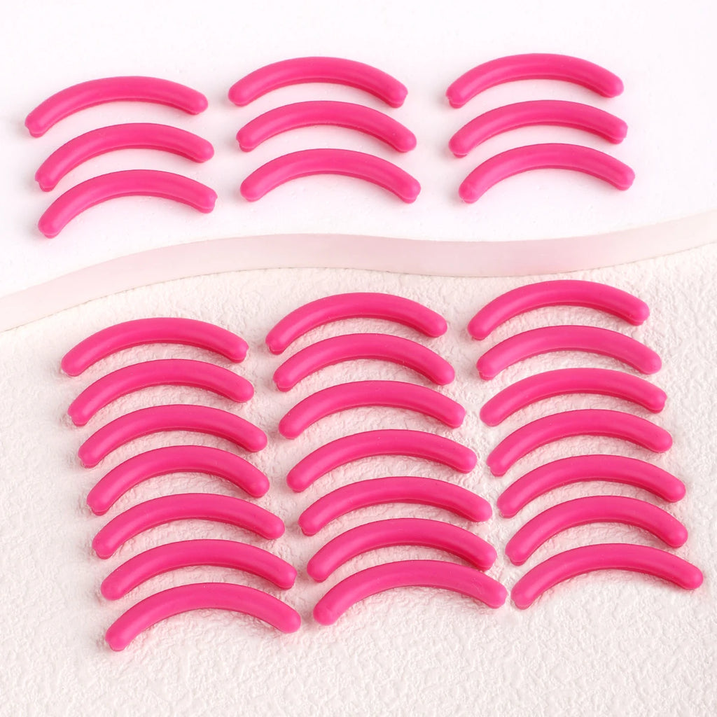 30pcs Silicone Rubber Strip for Eyelash Curler, Soft Silicone Replacement Pad for Eyelash Curler, Universal Eyelash Curler.