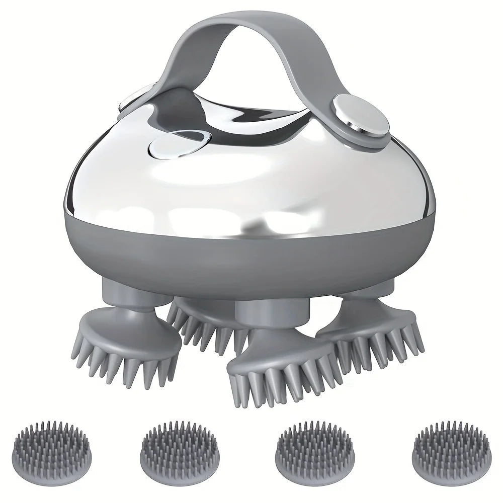 Electric Scalp Massager Rechargeable Head Massager Scalp Stress Relax Waterproof Handheld Hair Scalp Scratcher A Easy To Use