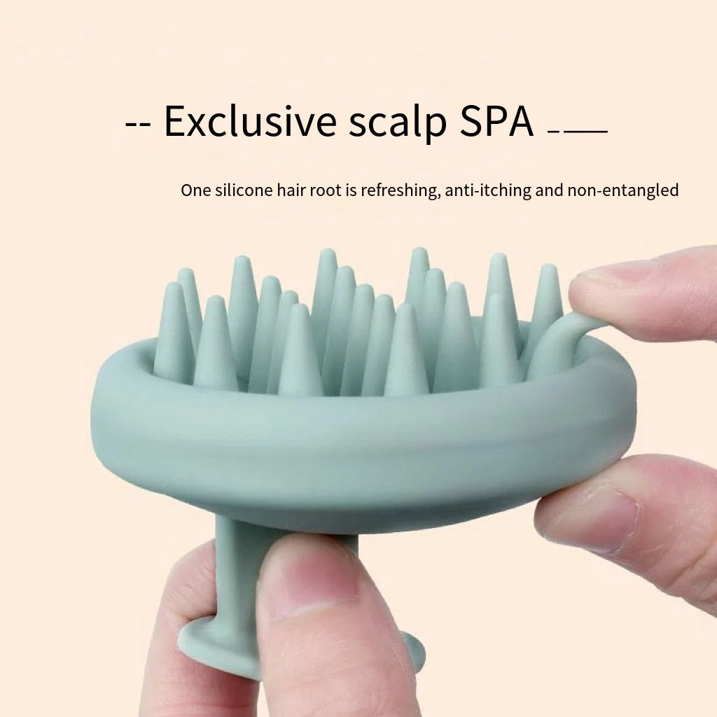 Full Silicone Scalp Brush Hair Massage Scalp Scrubber Shampoo Brush Scalp Massager