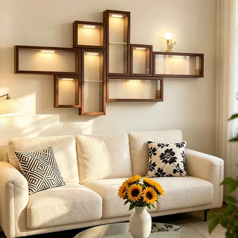 Floating Wall Shelves Storage Display Bedroom Display Shelf Decoration Trinket Prateleira Para Quarto Household Items