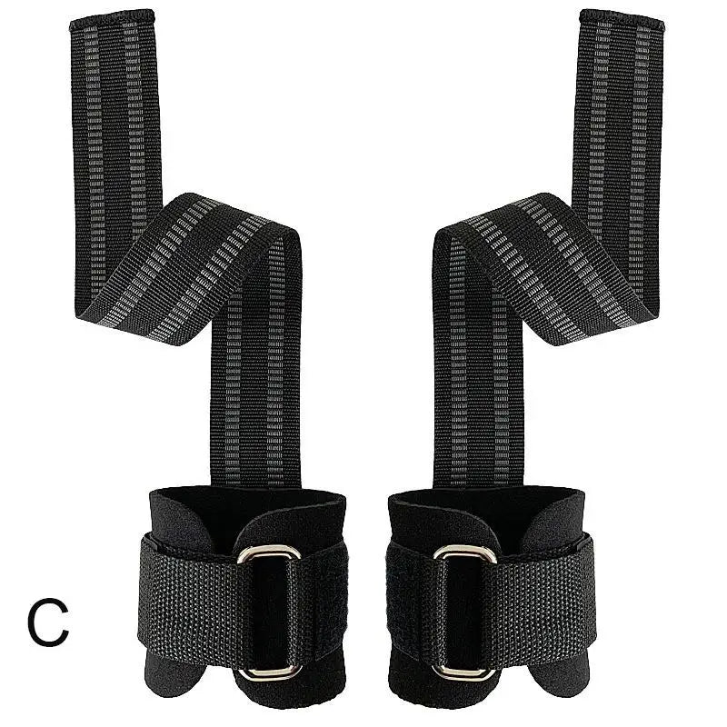 1Pair Weight Lifting Straps With Padded Wrist Wraps Gym Exercise Deadlift Straps Anti-Slip Strength Training Weightlifting Strap