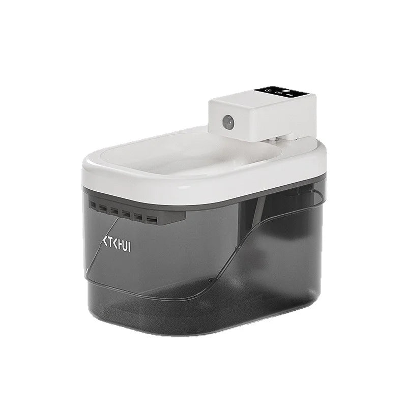 Cat Water Fountain with Auto Filter Transparent Anti-Dry Burning Recirculating Dispenser Includes Pump for Cats
