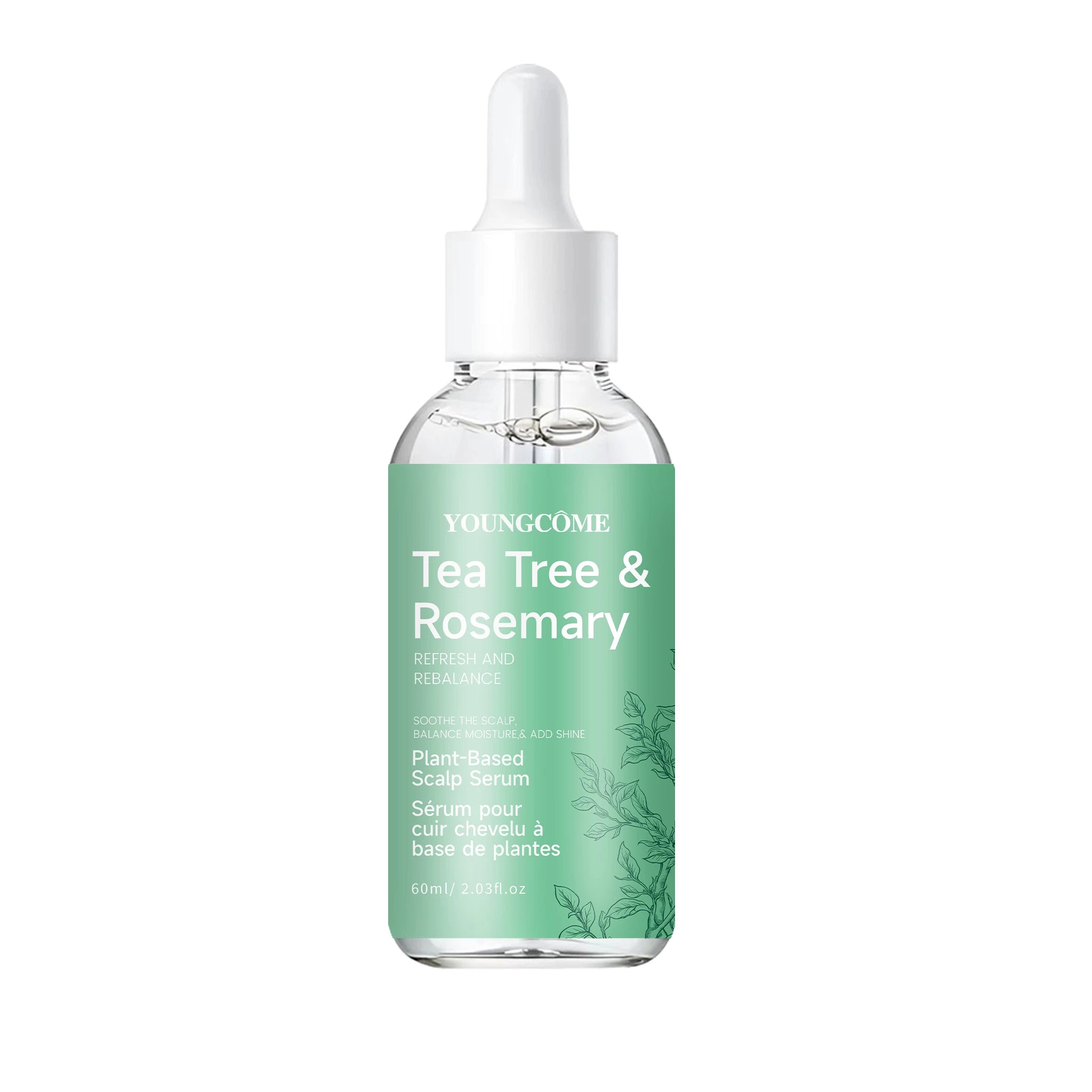 Scalp Serum Hair Care Tea Tree & Rosemary Plant-Based Scalp Serum, Refresh & Rebalance, Soothe Scalp, Balance Moisture