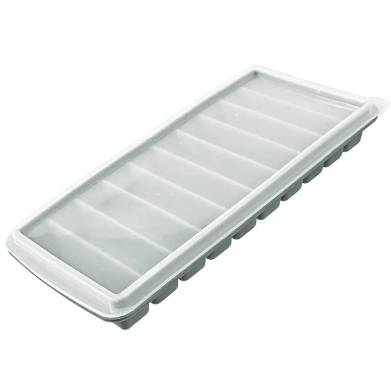 Ice Cube Tray Long Ice Stick Tray Silicone with Lid Rectangular Narrow Stick Easy Release Ice Mold for Juice Cocktail Bar Tools