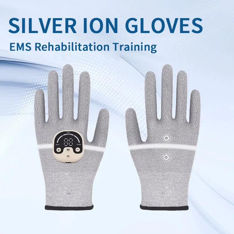 Microcurrent Facial Gloves - Silver Fiber Anti-Aging Gloves for Face Lifting, Wrinkle Reduction, Puffiness Relief, Collagen Stim