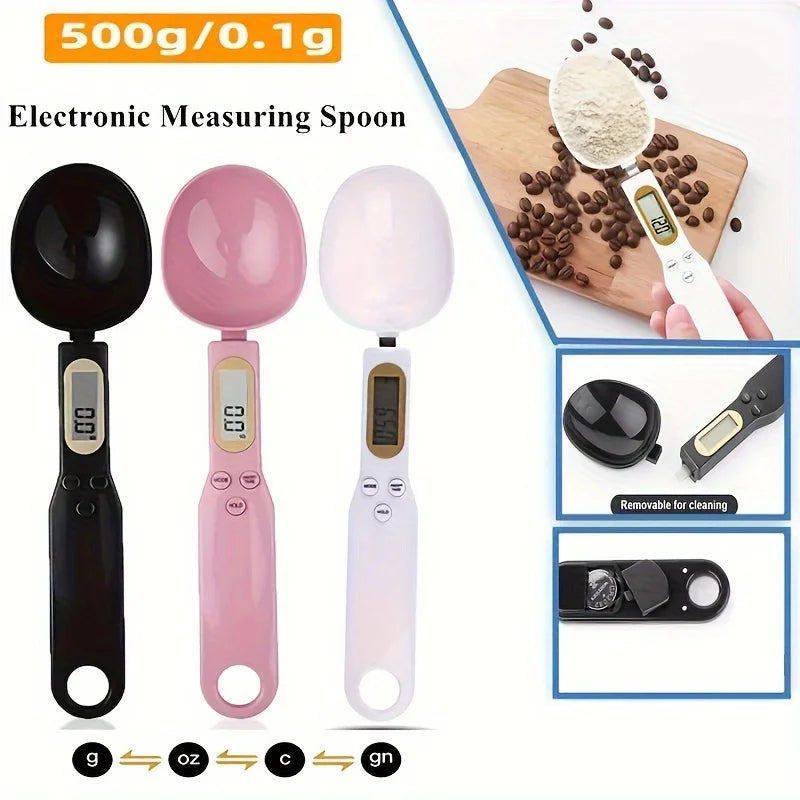 Digital Kitchen Scale 500g/0.1g Precision for Cooking, Baking, Coffee, Tea, Home Kitchen LCD Scale Digital Mini Spoon Scale