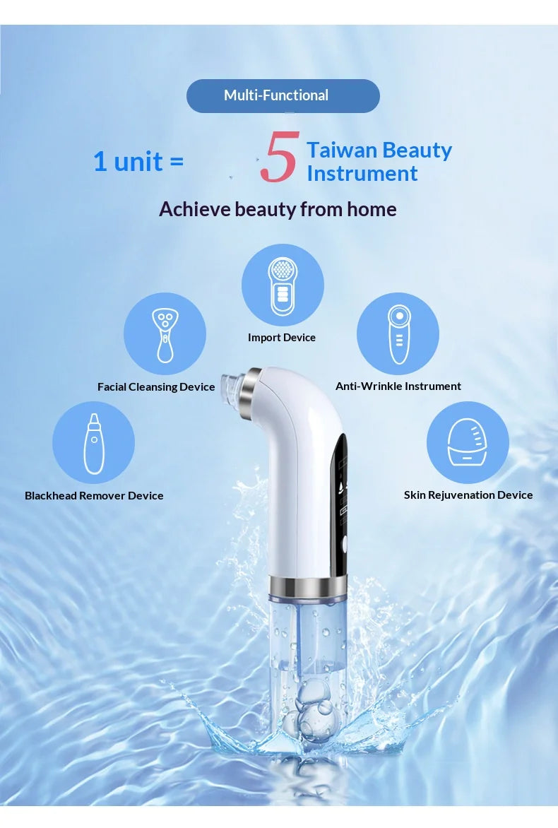 Black Pore Vacuum Cleaner Electric Micro Bubble Cleanser USB Charging Beauty Instrument Skin Care Tool