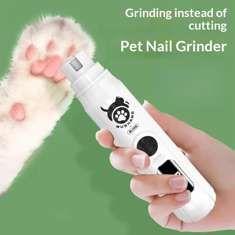 Pet Nail Grinder Electric Trimmer for Cats & Dogs, Grooming Nail Clippers, Nail Cleaner & Cutter, Quiet Low-Noise Design