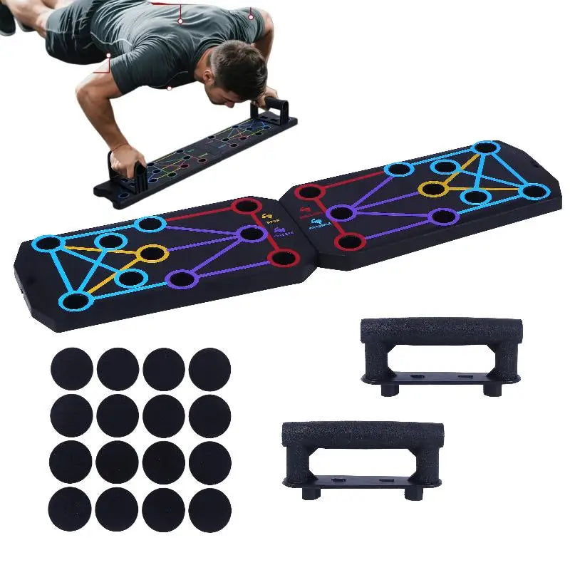 1Set Multifunctional Thicken Push Up Board Fitness Muscle Home Gym Push Up 20 Holes Push Up Stand