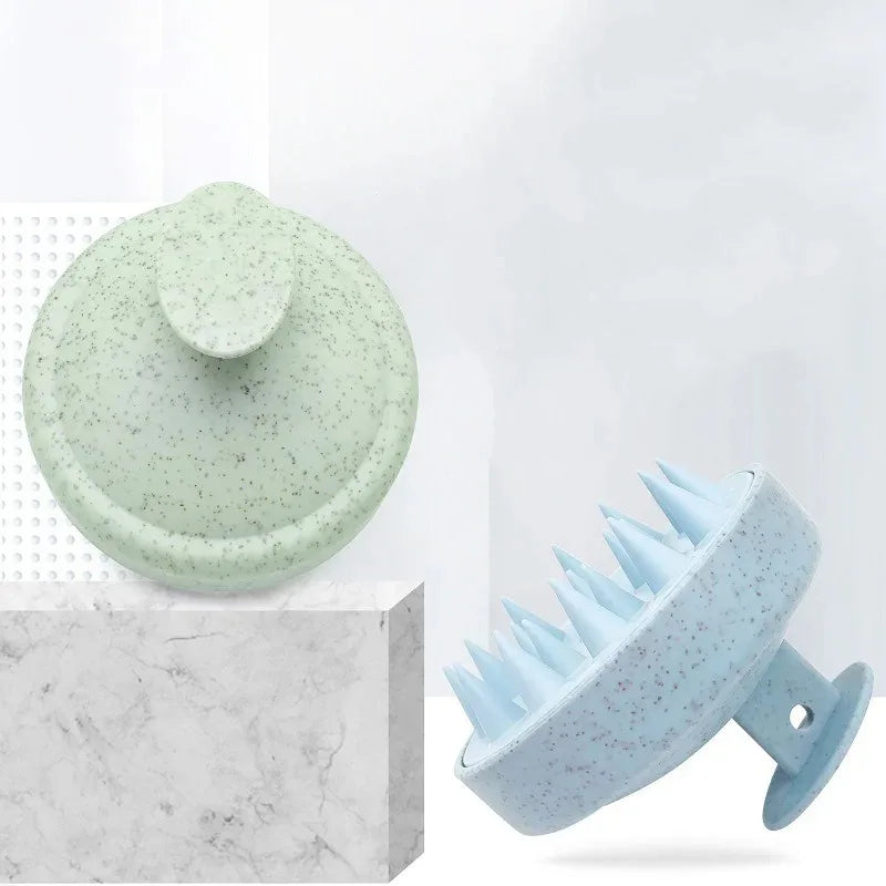 Scalp Scrubber Shampoo Brush Massager Clean Scalp Comb With Handle Hair Washing Brush Scalp Exfoliator Brush Head Scrubber Tools