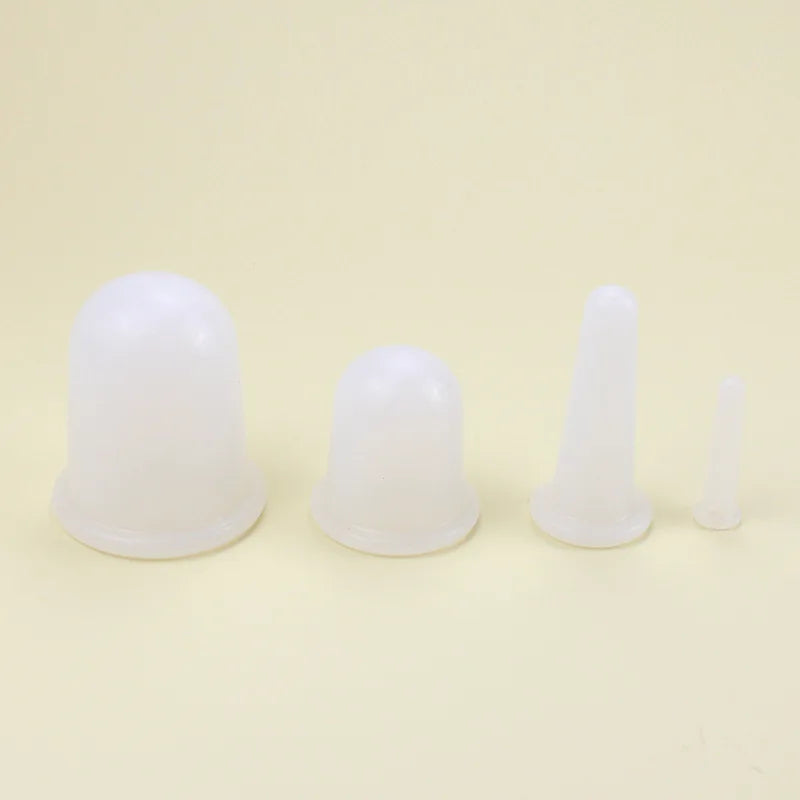 Silicone Vacuum Cupping Massage Jars Anti Cellulite Massage Facial Suction Cups Face Neck Lift Skin Scraping Guasha Anti Wrinkle