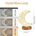 Lunar LED Night Light, Dimmable Bedroom Lamp, USB Powered Ambient Lighting for Desk, Camping, Gift, 3 Color Changing Mood Lamp