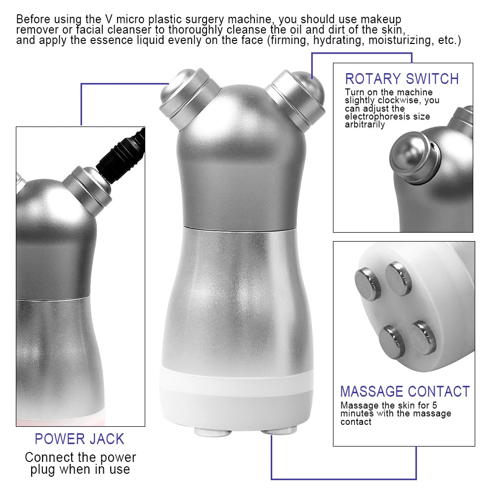 RF Radio Frequency Body Face Massager LED Photon Face Massager Photon Face Lifting Tighten Mesotherapy Rejuvenation Face Lifting