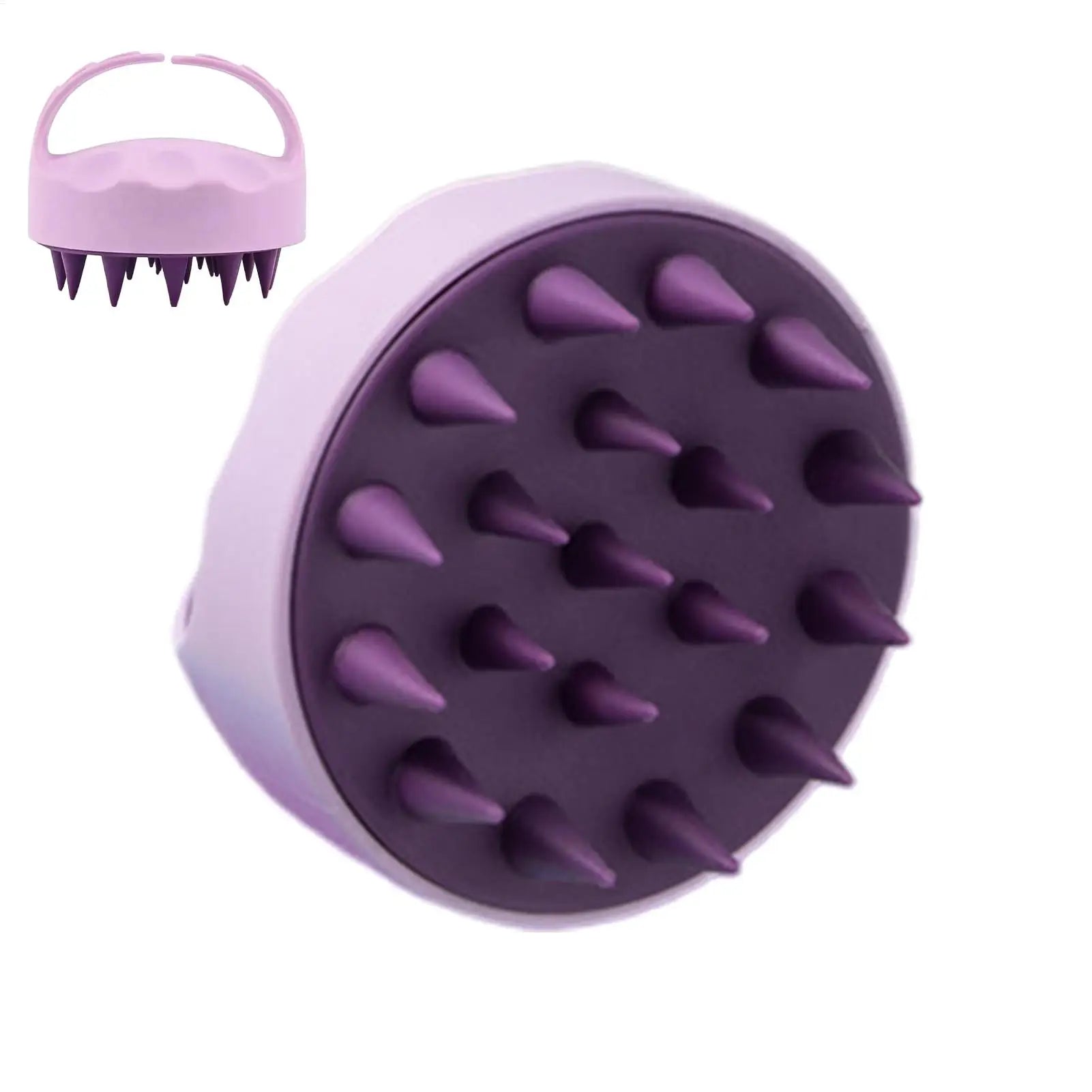 Silicone Scalp Scrubber Hair Scalp Shampoo Brush Head Cleansing Massager For Men Women Bath Brush Wet & Dry For Scalp Care