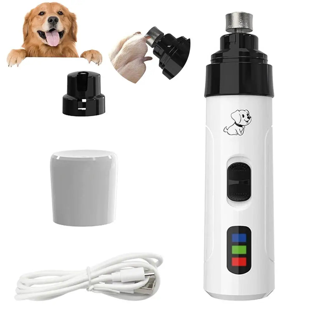 Painless Electric Dog Nail Grinder for Small Large Dog Cat Nail Clippers Pet Paws Nail Grooming USB Charging Trimmer Pet Supplie