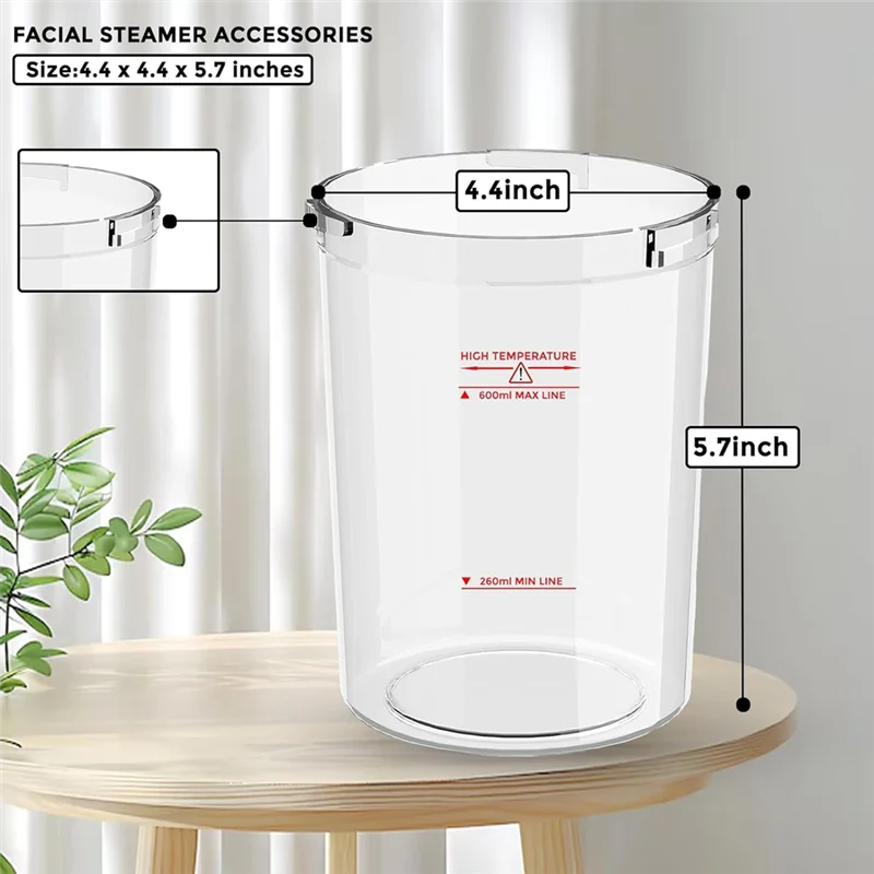 A38T-Water Jar For Facial Steamer Professional For Ozones Facial Steamer Professional Replacement
