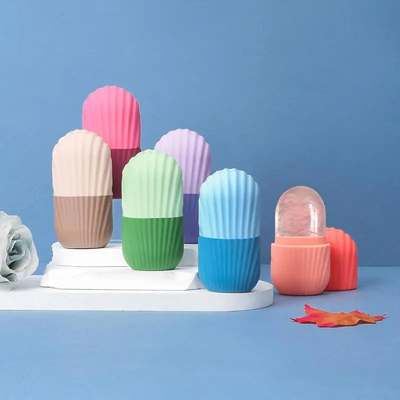 NEW Silicone Trays Facial Eye Roller Ice Ball Beauty Face Lifting Massager Contouring Reduce Acne Skin Care Tool Reusable