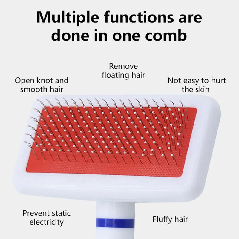 Pet Hair Remover Brush for Dogs Cats Professional Deshedding Grooming Tool Pet Hair Cleaning Accessory Home Pet Supplies Cat Dog