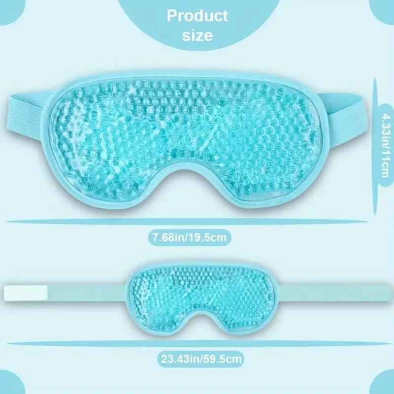 Reusable Cooling Eye Mask for Puffy Eyes, Migraine Relief, and Eye Fatigue - Gel Eye Mask with Cold Therapy and Eye Ice Pack
