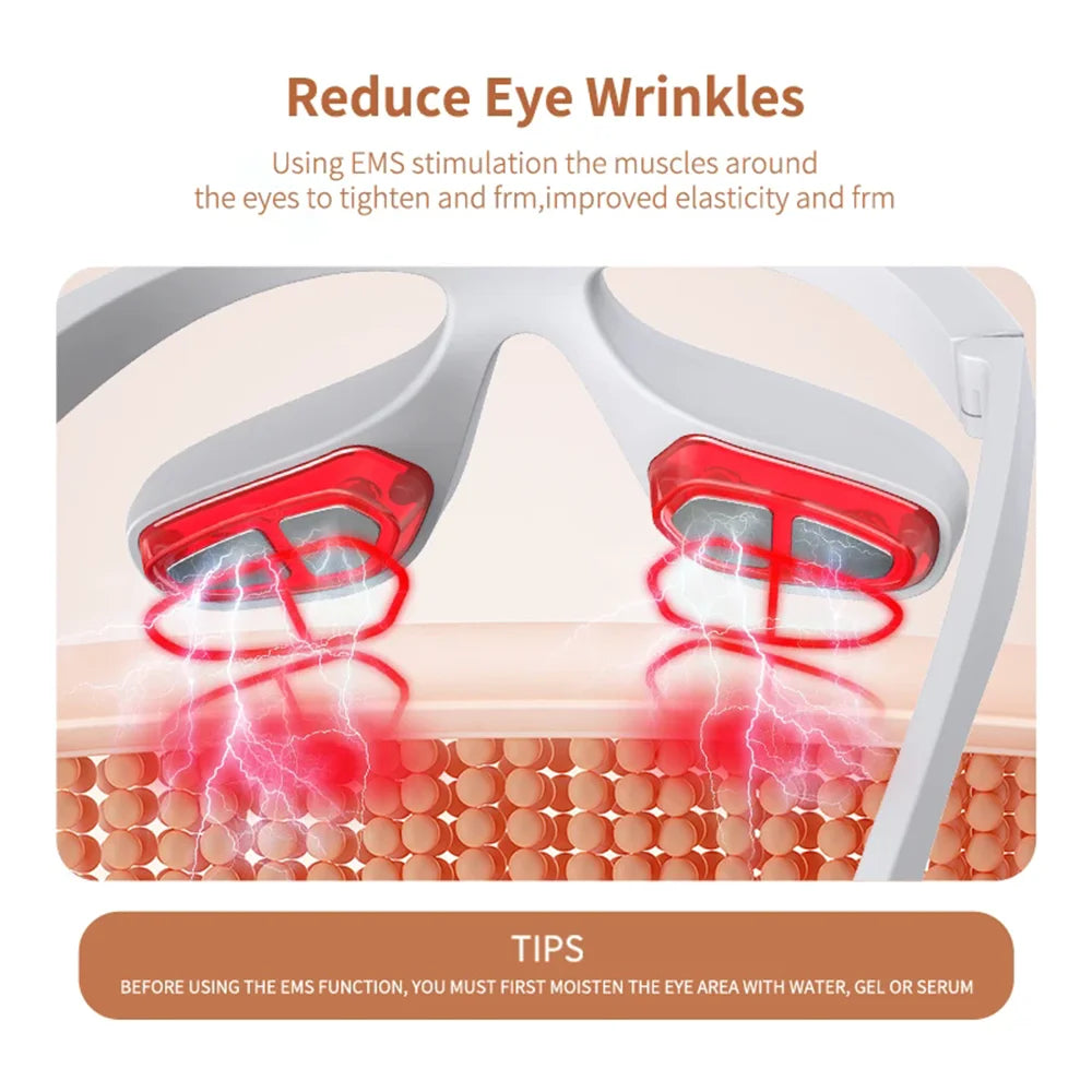 3D Eye Massager Anti-Aging Eye Massager Eyes Fatigue Relief Relaxation Relieve Dark Circles EMS Eye Care Massage Eye Bag Removal