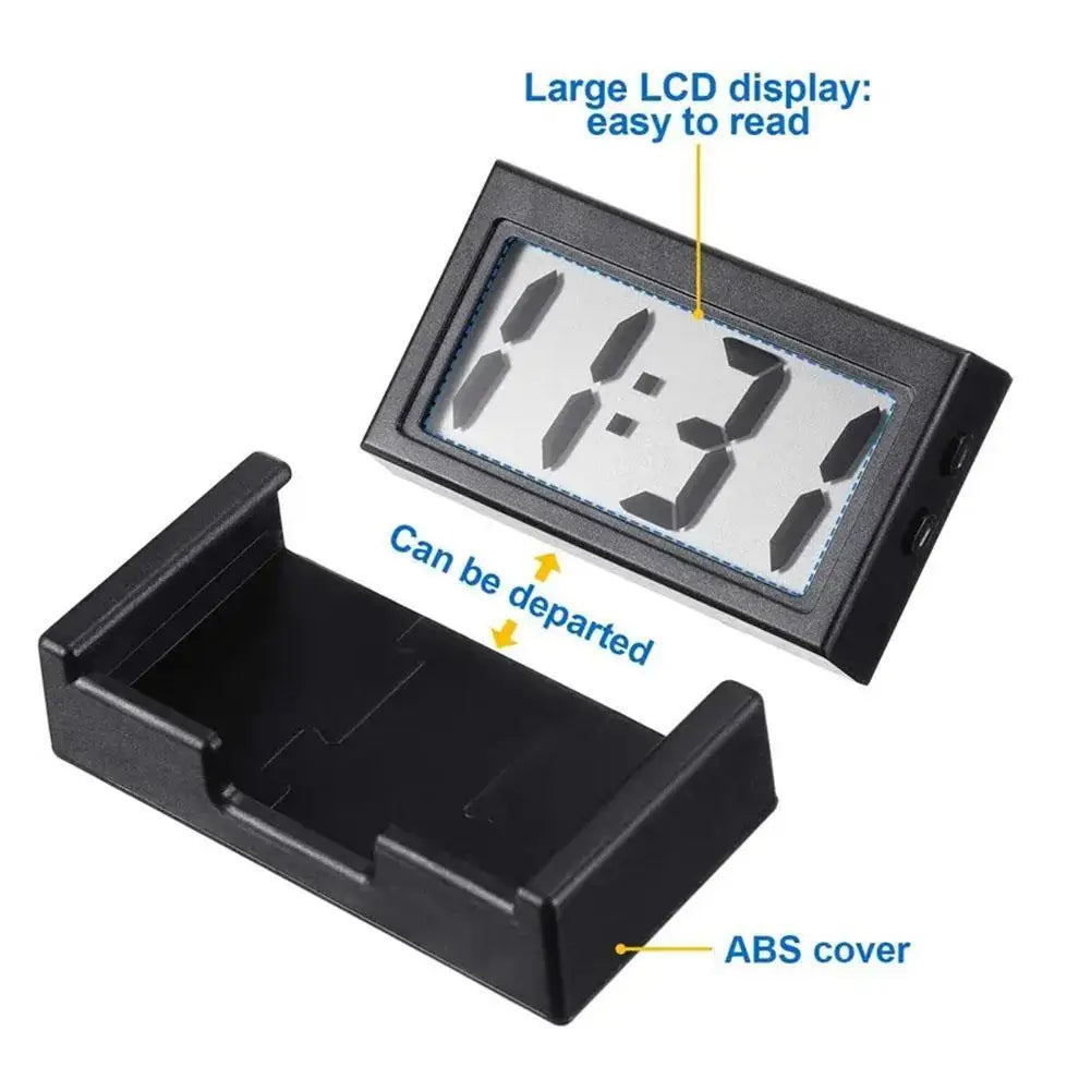 Car Electronic Digital Clock Lightweight Portable High-precision Time Displaying Device Auto Practical Accessory Digital Clock