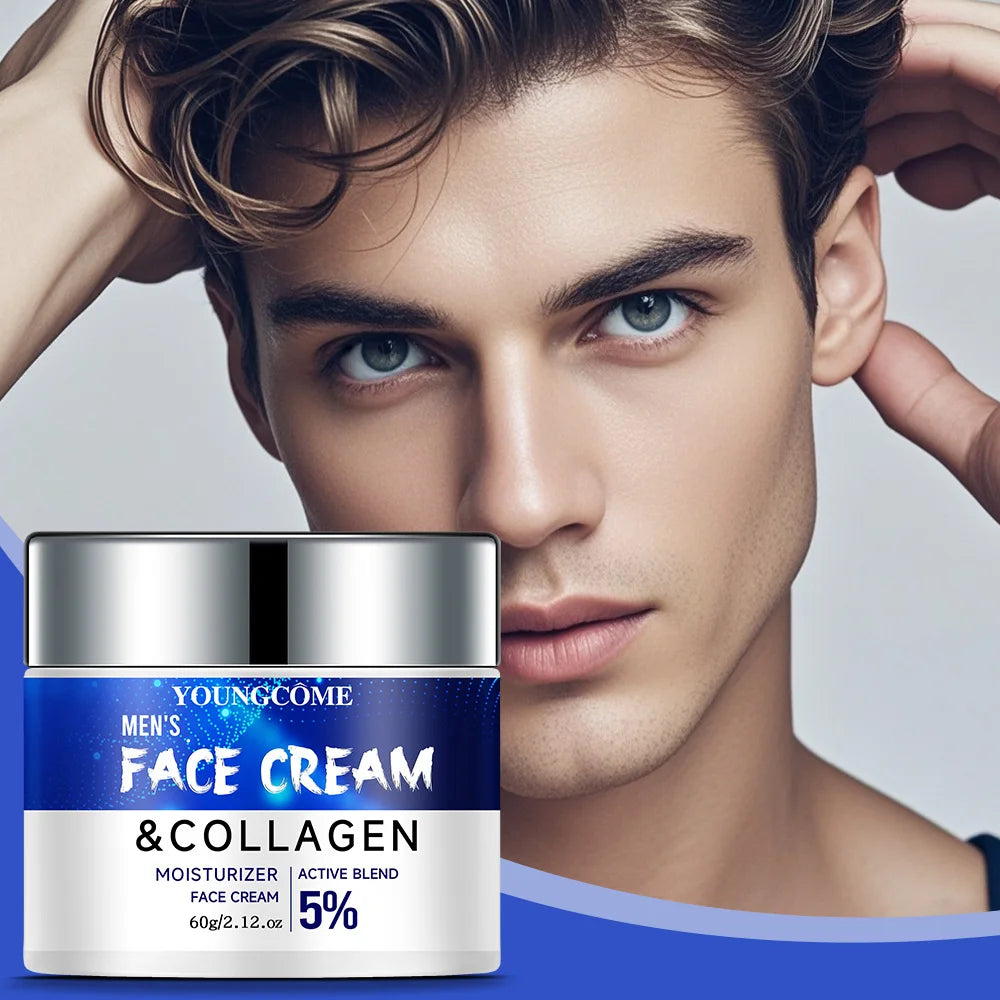 Men's Retinol Collagen Face Cream Skincare Moisturizing Brightening Anti Aging Face Cream Moisturizing Wrinkle Remover Collagen