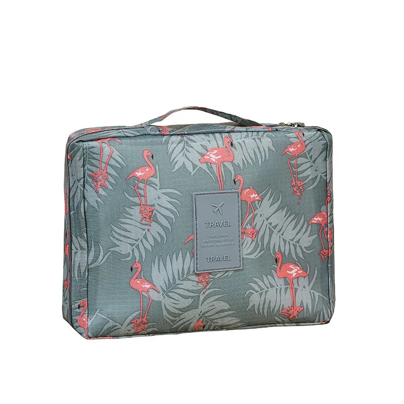 Waterproof Makeup & Toiletries Travel Bag for Women - Portable Cosmetic Organizer