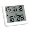 Digital Clock with Temperature Humidity Display Electronic Desk Wall Clock for Home Kitchen Office Bathroom Travel Home Décor