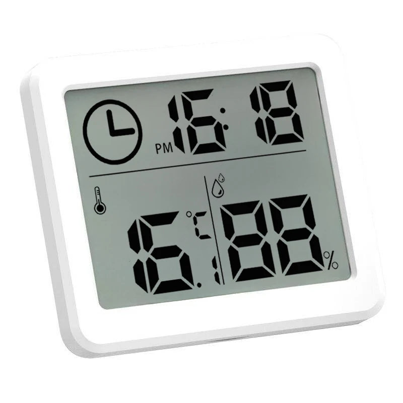 Digital Clock with Temperature Humidity Display Electronic Desk Wall Clock for Home Kitchen Office Bathroom Travel Home Décor