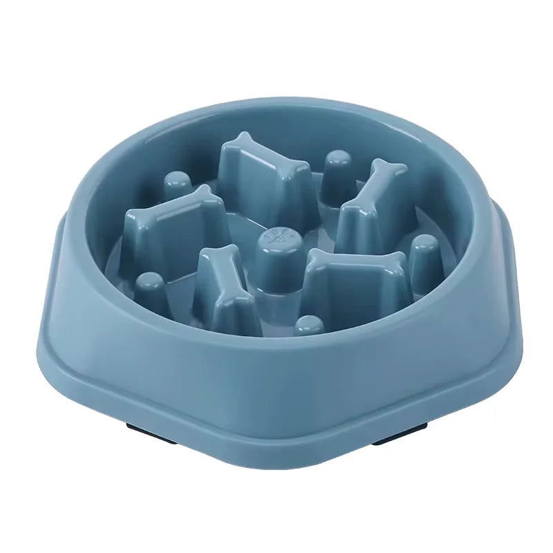 Dog Slow Feeder Non-choking Pet Bowl Anti Slip and Large Capacity for Dog and Cat Anxiety Relief Slow Food Feeding Pet Supply