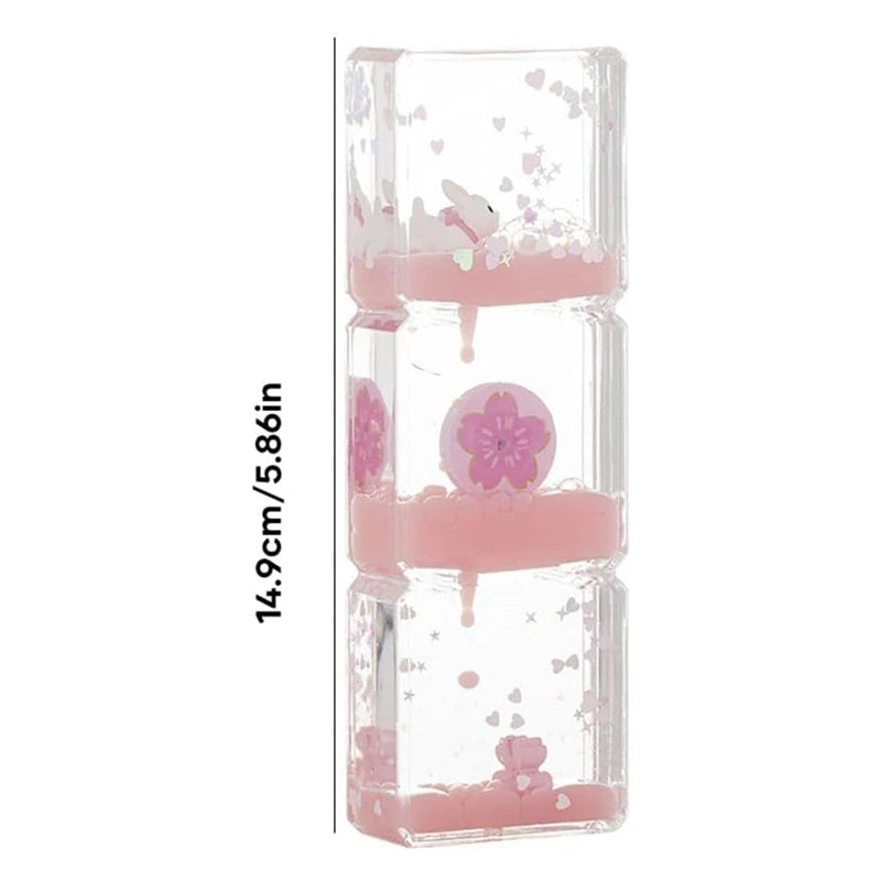 Mini Cartoons Liquid Hourglass, Hourglass For Kids, Cartoon Hourglass Toy, Office/Home Desktop Decoration